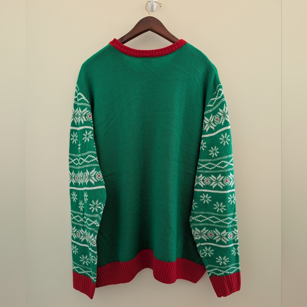 NWT Peanuts Snoopy Chillin' Dog House Christmas Ugly Sweater Adult 3XL 3XG XXXL - Picture 12 of 13